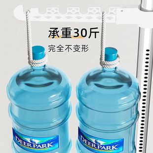 加厚顶天立地晾衣架家用落地卧室内免打孔伸缩杆阳台晒挂衣架批发