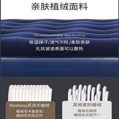 充气床垫家用双人加厚折叠垫子学生宿舍打地铺户外帐篷便携充气床