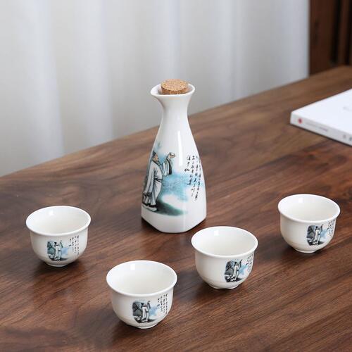 甄选温酒器烫酒壶家用暖酒壶中式酒具套装黄白青酒加热小酒盅分酒