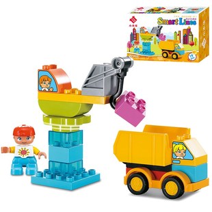 小木牛大颗粒积木房子百变拼装男孩女孩子儿童宝宝X益智拼插玩具