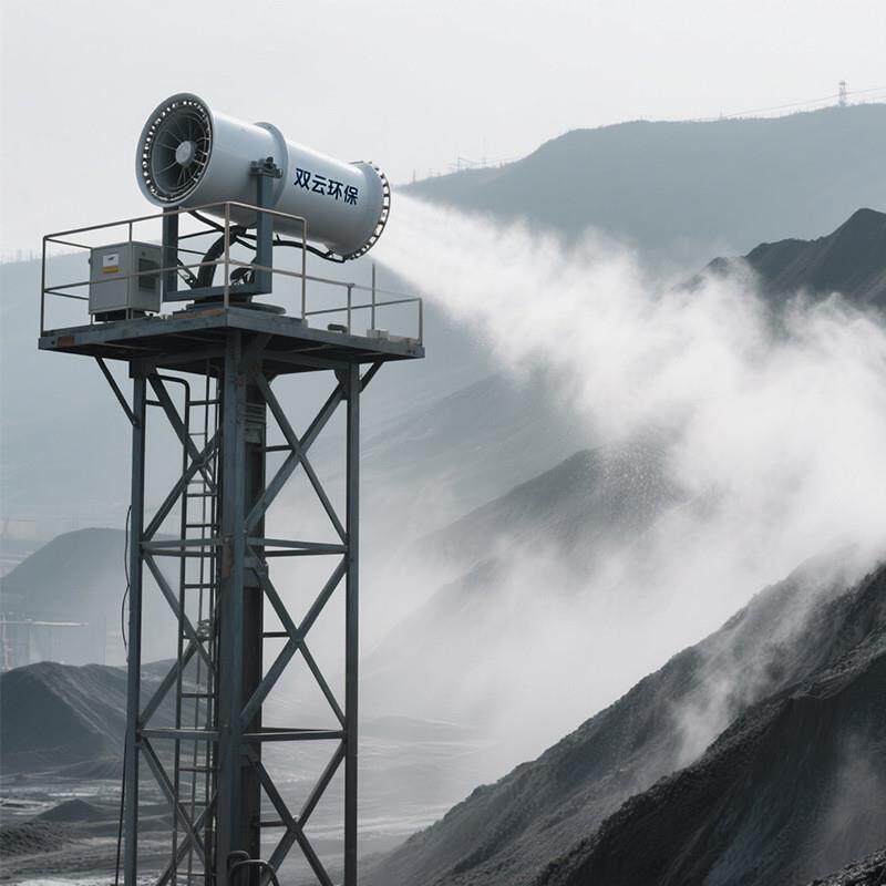 热钢铁厂钢渣车间SY-50型远程射雾器 防爆型智能除尘雾炮机厂家