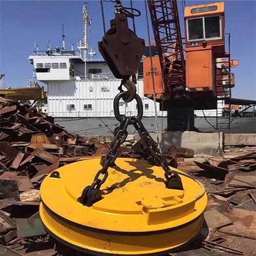 厂家现货圆型强力圆形吸盘强磁圆型废钢废铁起重机