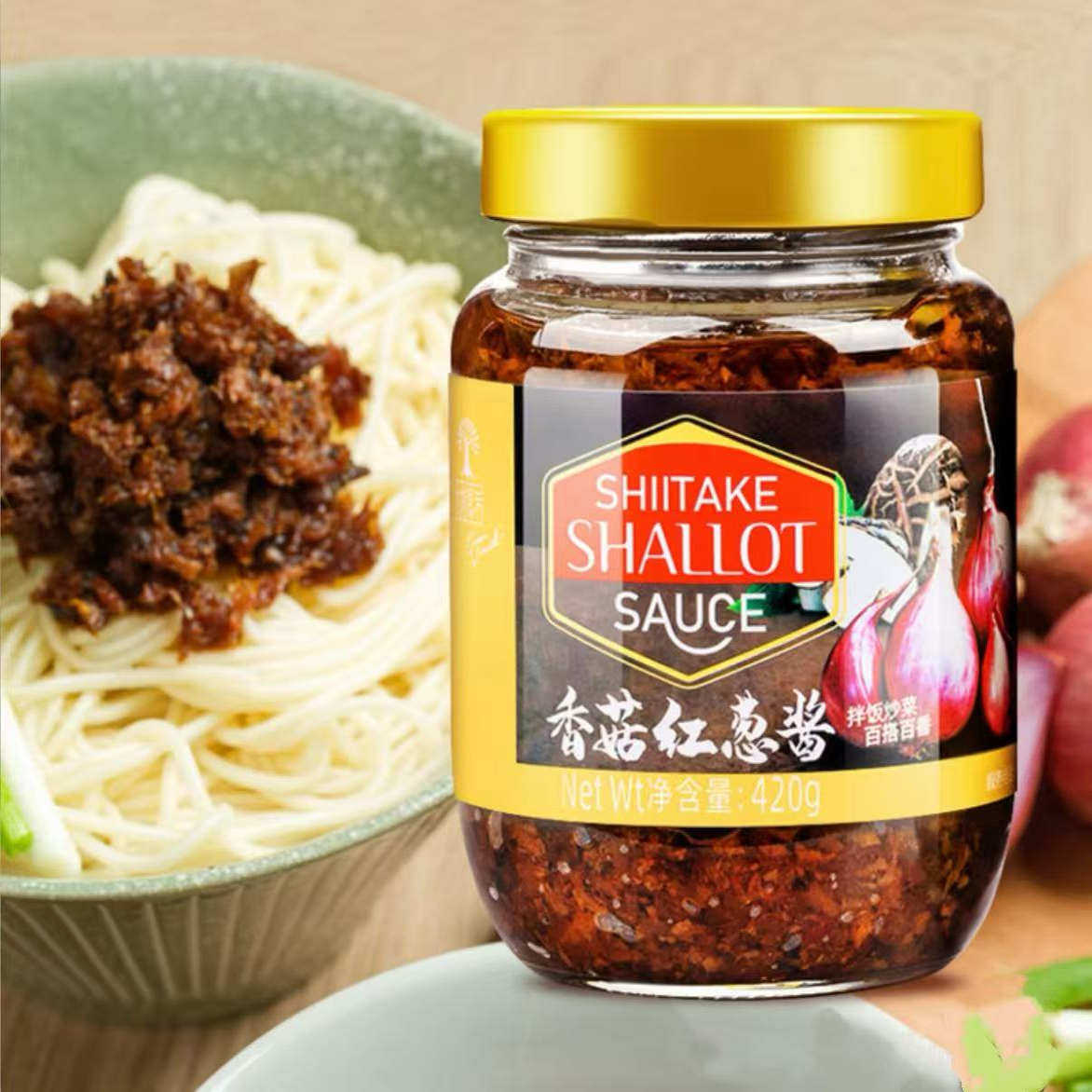 顺丰 Costco代购大地素养 香菇红葱酱调料拌饭炒菜百搭百香420g*3