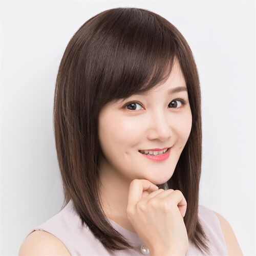 整顶假发女中长发圆脸假发全头套式光头假L发真发全真人发女士假