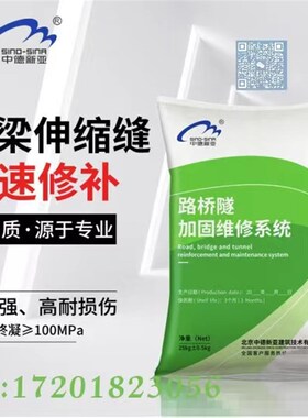 桥梁伸缩缝快速修补料混凝土裂缝坑槽水泥路面修复材料Z2小时通车