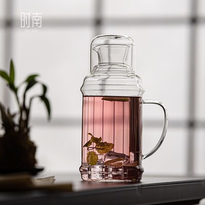 玻璃凉水壶围f炉冰茶凉白开水瓶耐高温大容量水杯冷水壶家用泡茶