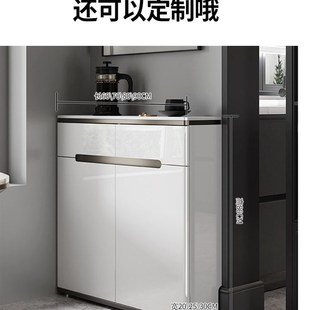 超薄岩板餐边柜现代简约20cm极窄厨房客J厅储物收纳玄关隔断25定