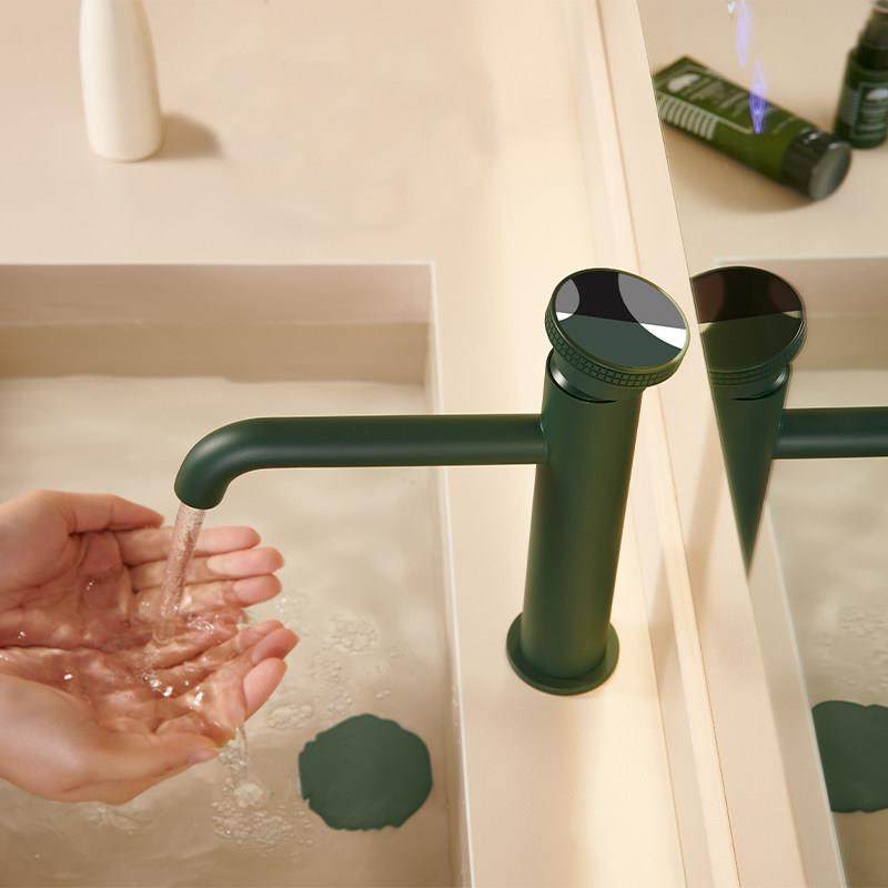 墨绿色艺术面盆洗手盆水龙头冷热全铜浴室柜洗脸盆台上下盆水龙头,家装主材,面盆龙头,淘宝优惠券,粉丝福利购,淘宝优惠卷