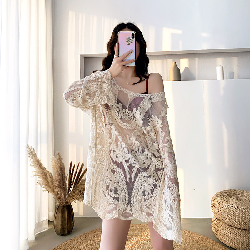 泳衣女显瘦遮肚2022新款仙女范分体式平角保O守罩衫小胸聚拢游泳