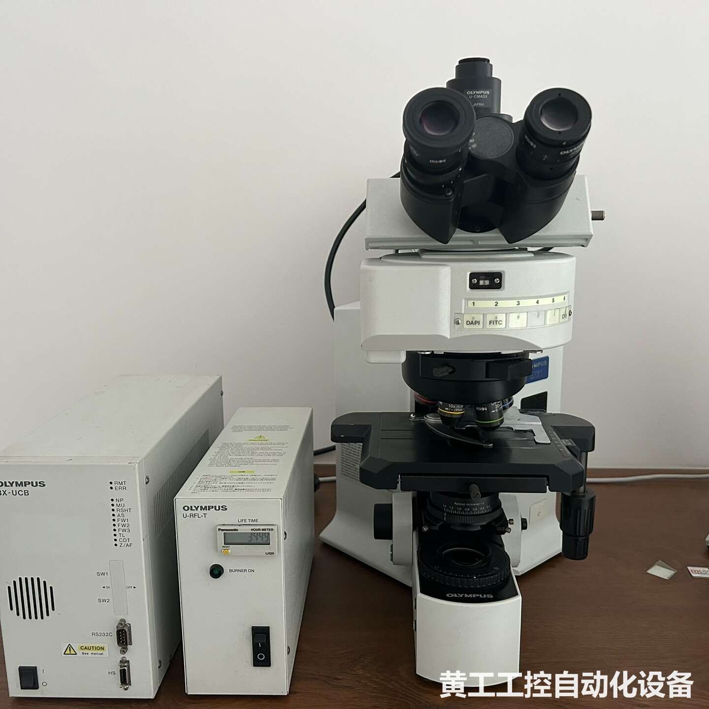奥林巴斯BX61正置荧光显微镜,成色不错,保存很好。配BX-