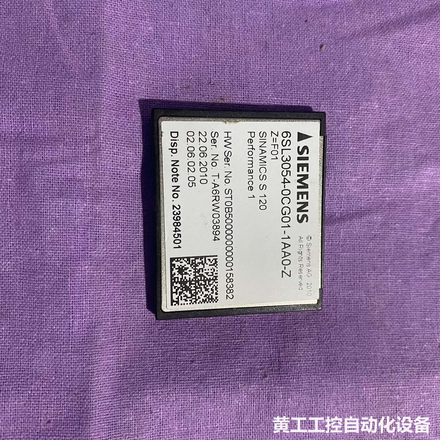 西门子储存卡6SL3054-0CG01-1AA0-Z 数量1