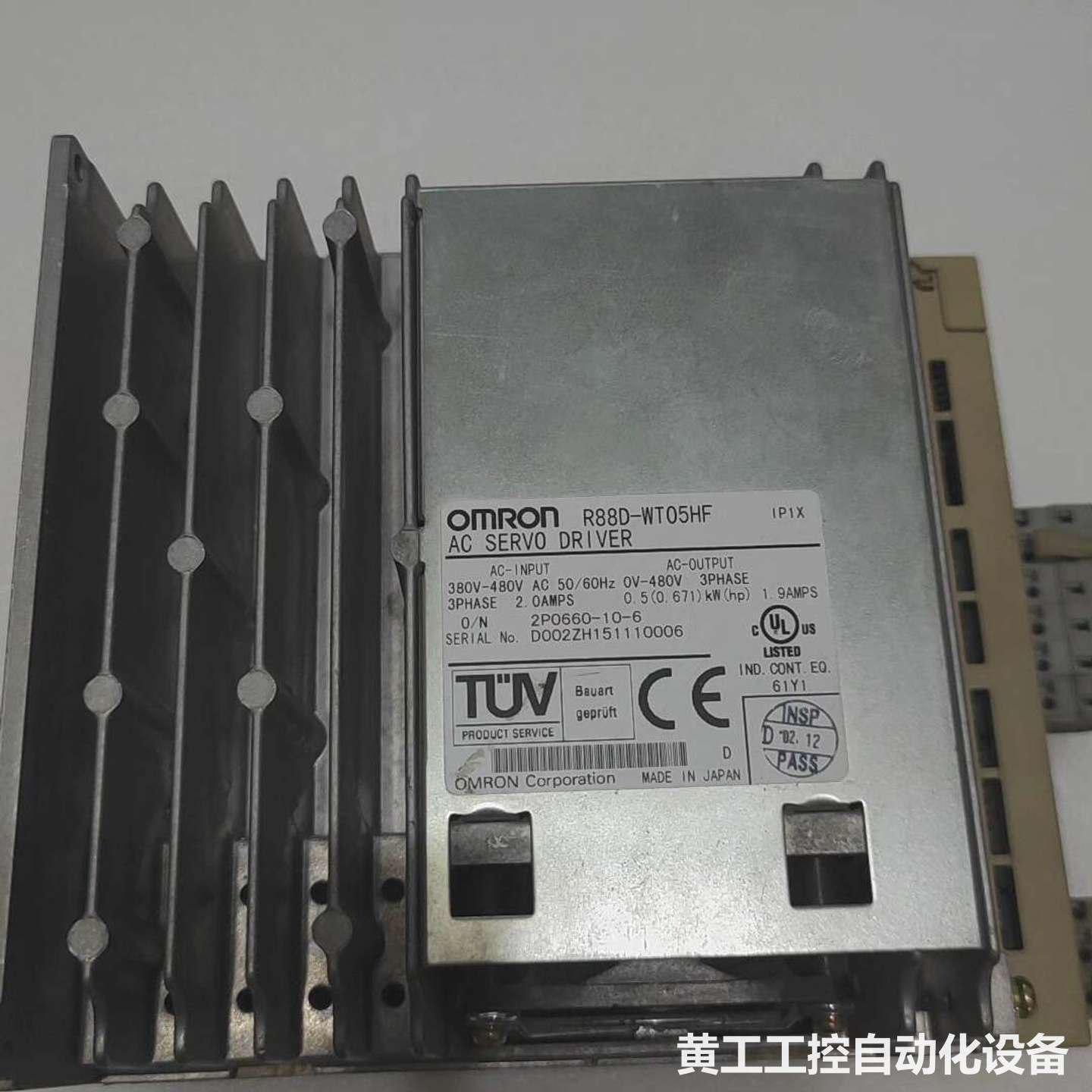日本原装欧姆龙R88D-WT05HF伺服驱动器,0.45kW
