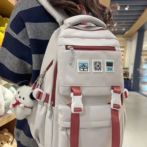 书包女初中生学院风大容量高颜值高中学生少女背包小学生双肩包
