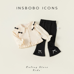 女童秋季套装2023新款女童装时髦洋派套装儿童童装女小童网红炸街