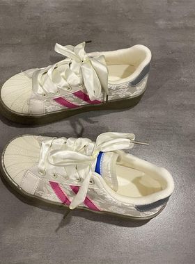 七七主人玫瑰刺绣甜酷复古鞋子女2024夏季新款爆款帆布鞋女鞋板鞋