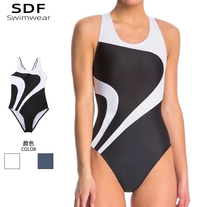 竞速泳衣女款2024年新款大码显E瘦游泳馆三角连体泳装夏泡温泉
