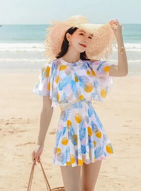 泳衣女2b025新款连体裙式成人遮肉保守高级感遮肚显瘦温泉大码泳