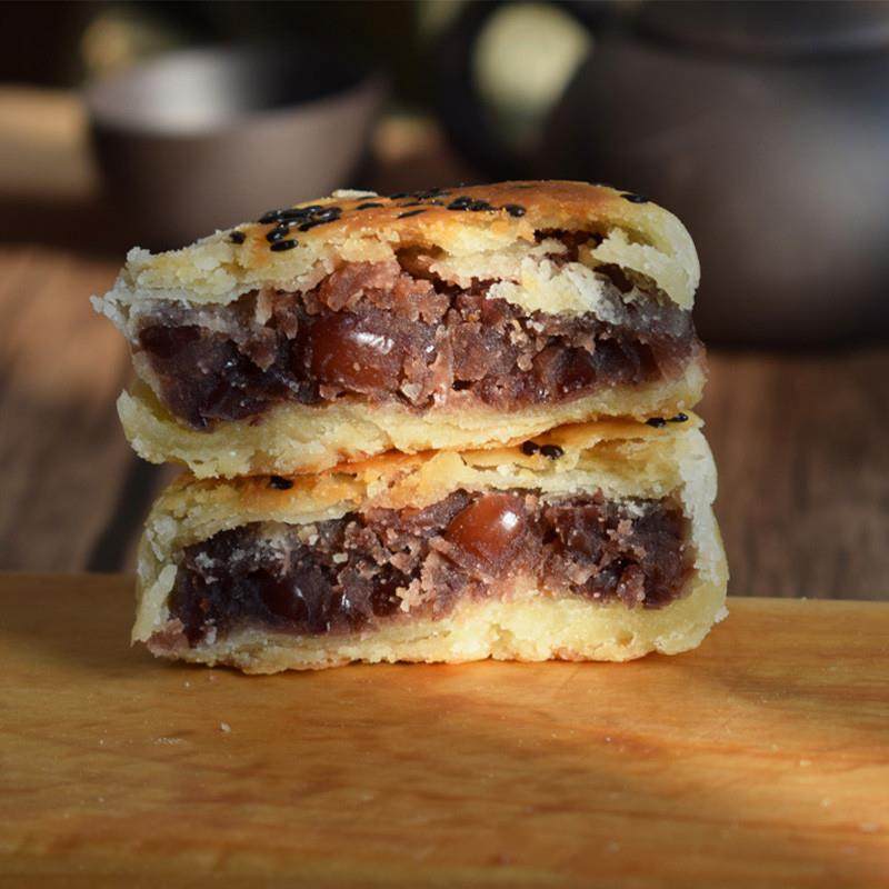 新货微甜红豆饼手工中式糕