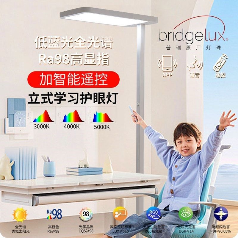立式护眼大路灯台灯学习灯LED全光谱灯珠护眼落地灯儿童眼灯