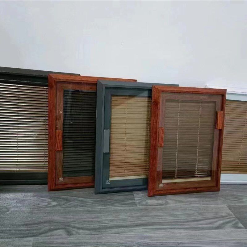 单玻磁控百叶 嵌入式遮阳帘 铝百叶 隔音玻璃 卫生间 阳台 遮阳窗