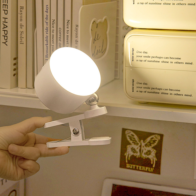 宿舍床上灯氛围感大学生充电式上铺磁吸可夹充电寝室桌面阅读台灯