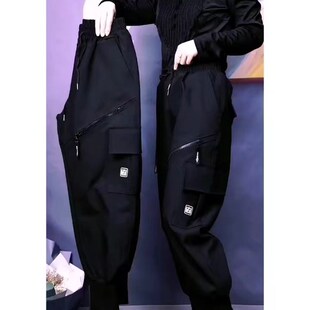 2024新款 女高品质拉链大兜宽松显瘦束脚马丁裤 裤 欧货潮流休闲工装