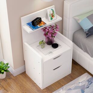 床头柜简约现代卧室床边小柜子储物柜北欧简N易小型收纳迷你收纳