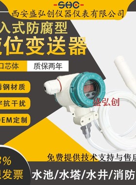 PT124B-224/PH356/PT500-602聚四氟液位变送器投入式防腐蚀水位计