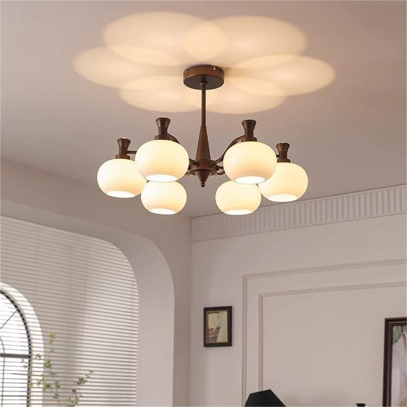 帝赞客厅吊灯美式中古风餐厅大厅主灯法式复古南洋风卧室灯具