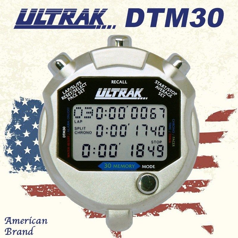 电子秒表DT100定尔志ULTRAK奥赛克100道3排显示计时器田径训练