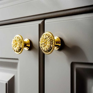 法式复古拉手外婆家衣柜浴室柜书柜天地锁美式轻奢柜门长杆拉