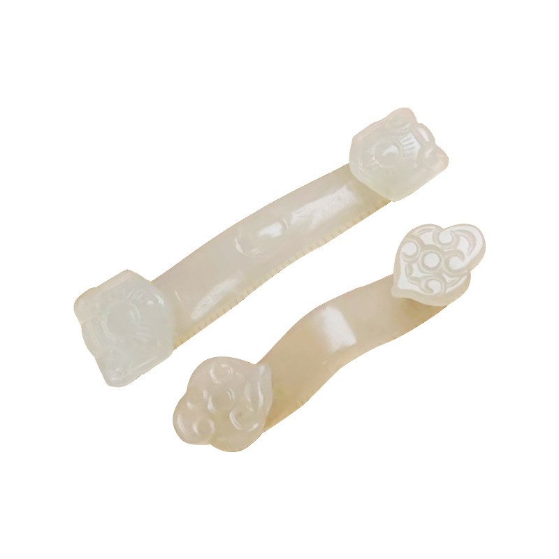 玉如意摆件玉器工艺品家庭办公玄关摆件岫玉如意挂件配饰