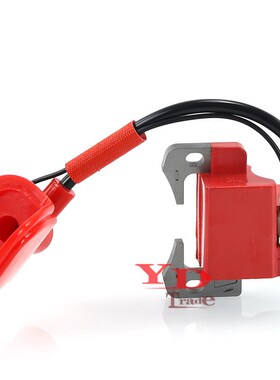 迷你摩托车配件两冲47/49CC跑车越野四轮40-6红色高压包点火线圈