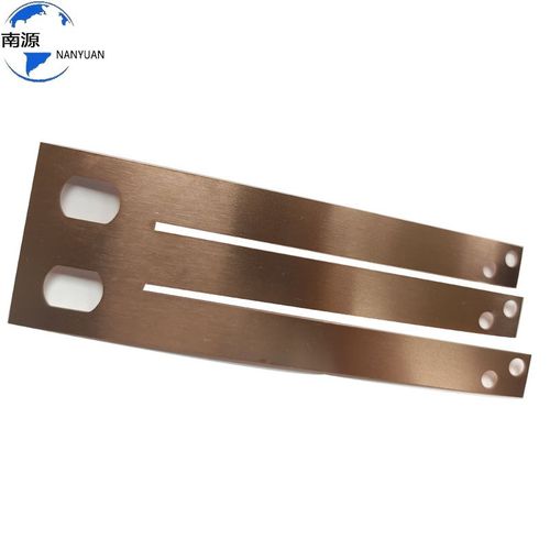 紫铜加工件 导电排 t2 c1100新能源紫铜连接器 散热片 按图纸加工