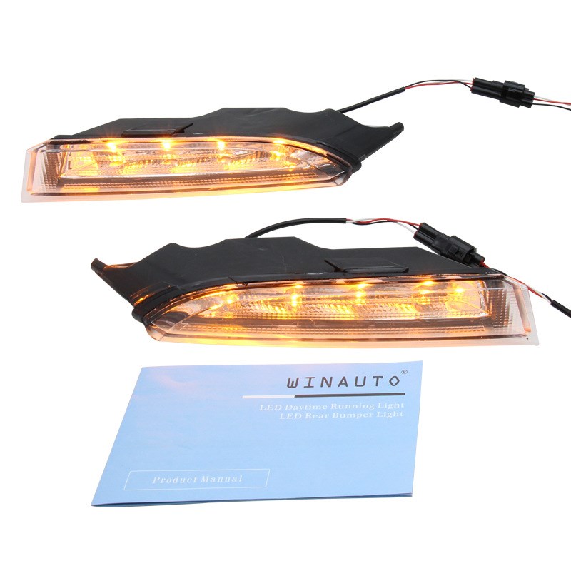 适用于2010-2014年 大众 尚酷 R 带黄 双色 日间行车灯 专车