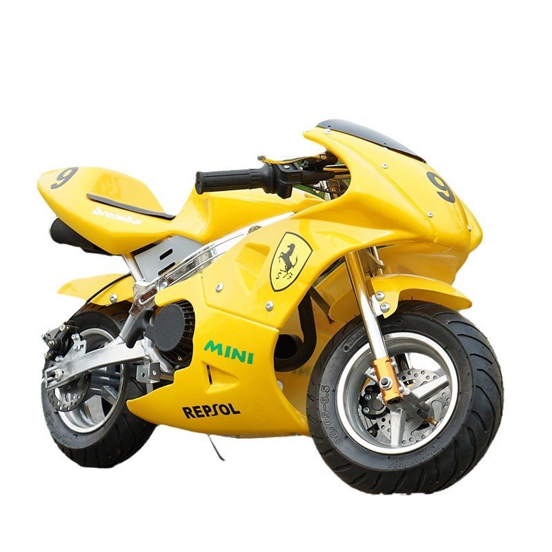 全新趴赛小型摩托车跑车电启动49cc四冲程迷你摩托车小跑车汽油