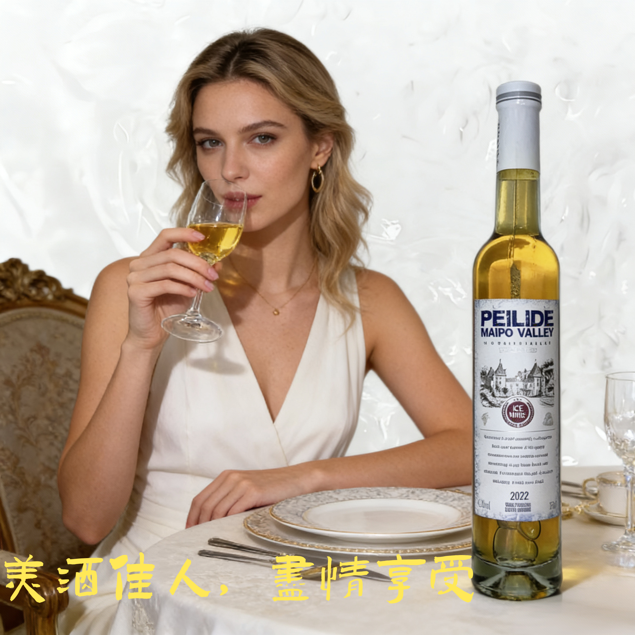 智利进口冰白葡萄酒微醺冰谷冰白葡萄酒冰酒晚收甜白香槟礼品盒 - 淘宝联盟商品