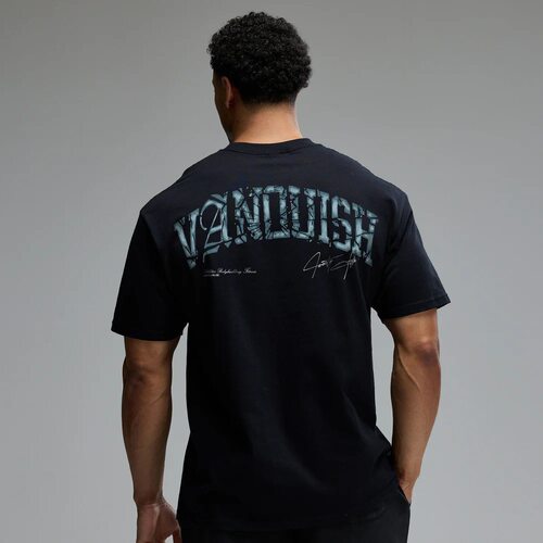 VANQUISH  BETTER健身印花VQ字母圆领短袖男休闲宽松运动潮流t恤