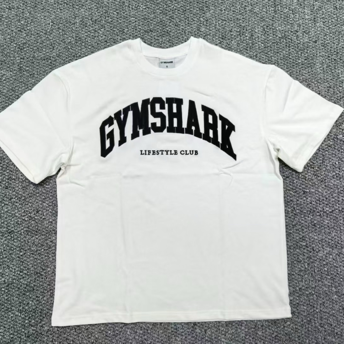GYMSHARK刺绣标志短袖男女健身运动休闲弹性宽松透气圆领棉质t恤