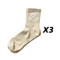Medium Tube Beige 3 Pairs