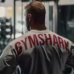 Gymshark Power Burst Pattern Short-Sleeved Men's and Women's American-Style Sports Fitness Casual Loose Round-Neck Cotton T-Shirt