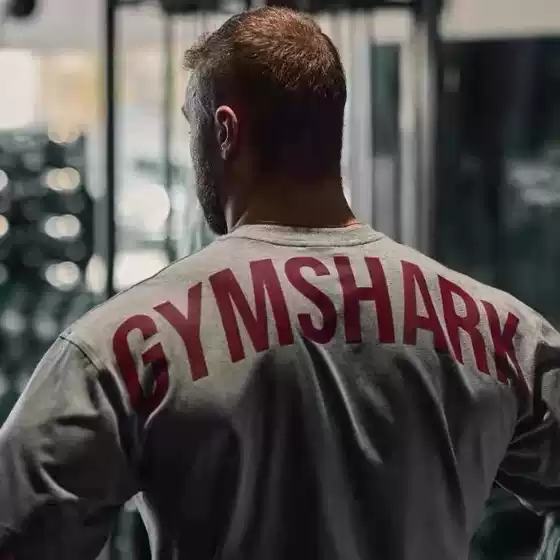 Gymshark Power Burst Pattern Short-Sleeved Men's and Women's American-Style Sports Fitness Casual Loose Round-Neck Cotton T-Shirt