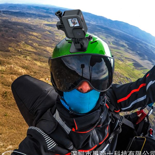 gopro8/9/10/11运动相机铝合金竖拍转接头挂脖胸带横拍转竖屏配件