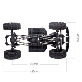 1/10模型攀爬车 313轴距 SCX10二代 90046车架底盘 带波箱马达