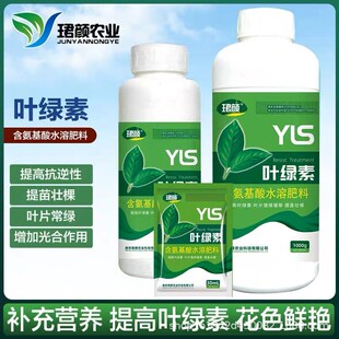 叶绿素叶面肥叶片增绿变厚增花保果提苗壮棵增绿果树蔬菜花卉通用