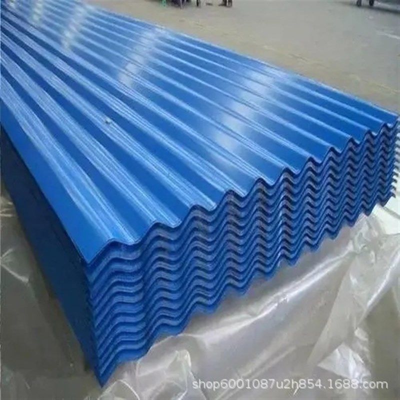 氟碳海蓝彩钢瓦 PE聚酯压型彩钢瓦 镀锌瓦楞板 建筑围挡波纹瓦,金属材料及制品,钢板,淘宝优惠券,粉丝福利购,淘宝优惠卷