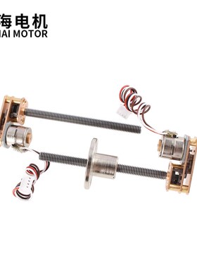 厂家直销10BY微型步进减速电机GM1024无刷金属齿轮M4螺纹出轴马达