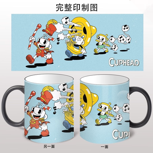 Cup Head茶杯头游戏周边创意个性陶瓷变色马克杯茶水杯咖啡杯
