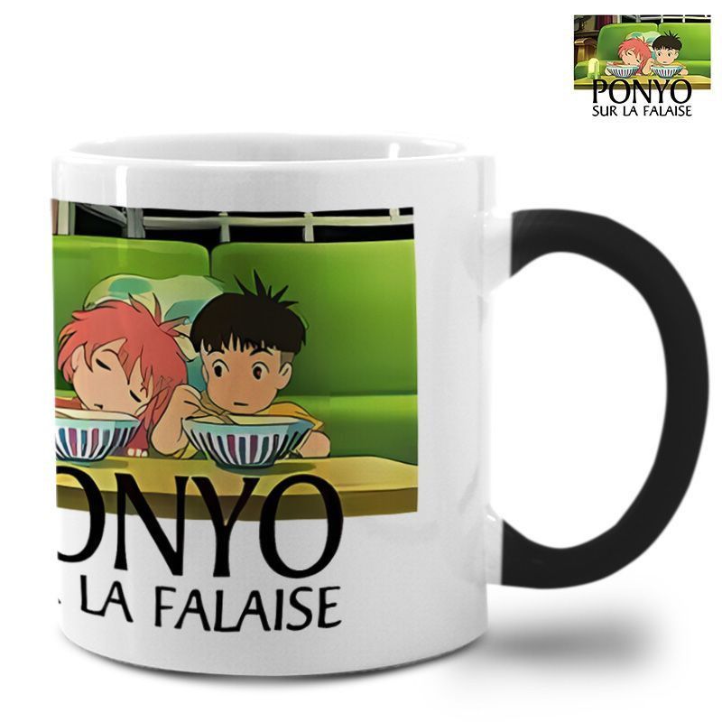 宗介波妞悬崖上的金鱼姬周边变色杯户外可用茶杯马克杯陶瓷水杯