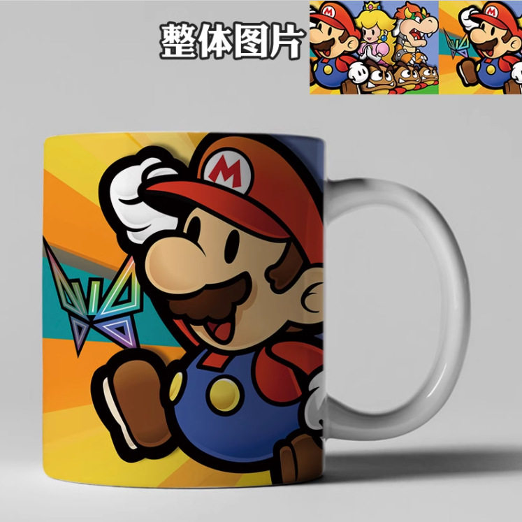 马里奥奥德赛周边陶瓷可爱玛丽动漫兄弟水杯法式马克杯